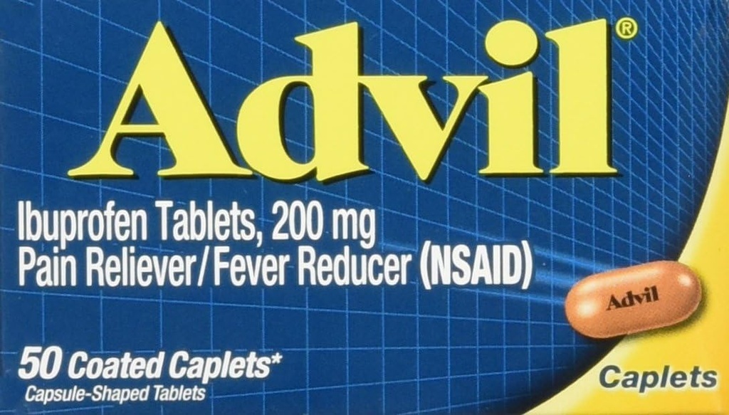 Caplets advil,200mg,50 ct
