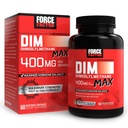 FORCE FACTOR DIM Max, DIM Supplement 400mg, Estrogen Balance für Frauen und Männer, extra Stärke für Hormon Akne, Stoffwechsel, Menopause, PCOS, Diindolylmethan, Superior Absorption, 60 Kapseln