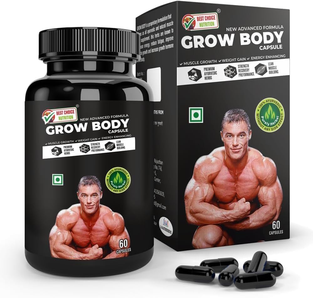 Générique Grow Body (60 Capsules) Nouvelle formule avancée et 100% à base de plantes sans effets secondaires - par pharmacieLife