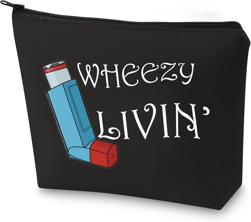 G2TUP Asthma Inhalator Geschenk Asthma Inhaler Medizin Tasche Wheezy Livin Inhaler Pouch (Wheezy Livin)