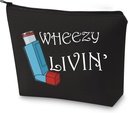 G2TUP Asthma Inhalator Geschenk Asthma Inhaler Medizin Tasche Wheezy Livin Inhaler Pouch (Wheezy Livin)