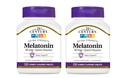21 ° secolo, Melatonin rapidamente dissolve compresse 10 mg, bianco, ciliegia, 120 conte (pacchetto di 2)