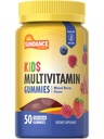 Sundance Kids Multivitamin Gummies | con Vitamine D3, C, B12 e Zinc | 50 Count | Frumento di bacche miste | Vegetariano, Non OGM & Gluten
