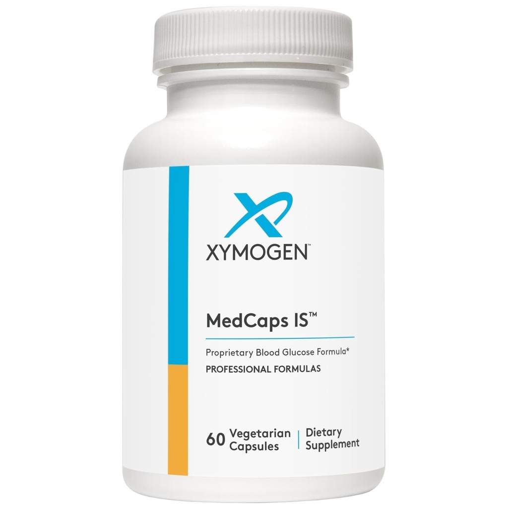 XYMOGEN MedCaps ist - Kräuter + Nährstoffe Unterstützung für Stoffwechsel Gesundheit - Inklusive Chrom, Biotin, Niacin, Thiamin, Vanadium, Fenugreek Extract, Bitter Gourd Extract, Gymnema 5:1 Extrakt (60 Kapseln)