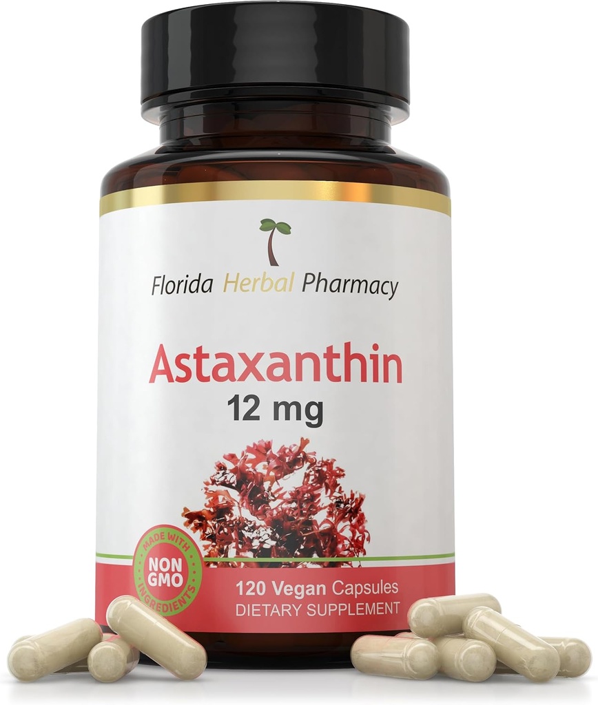 Florida Kräuter Apotheke, Astaxanthin 12 mg Kapseln (120 Kapseln)