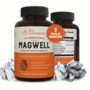 Magnésium et vitamine D3 - Magnésium Glycinate, Malate et Citrate - Supplément triple pour les femmes et les hommes - pour le sommeil, les os, le coeur, le soutien immunitaire - 120 capsules