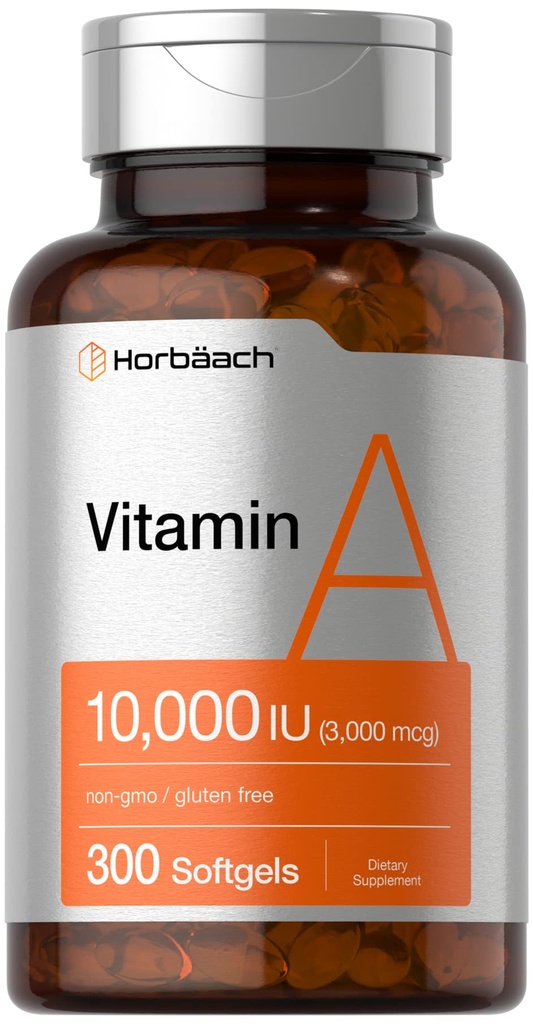 Horbäach Vitamine A 10000 UI softgels.