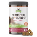 Cranberry Bladder & UTI Chews für Hunde | D-Mannose + Vitamin C für Urinary Tract Support | Dog Incontinence & Bladder Control Supplement | Bacon Flavor Soft Chews | 90ct | Strawfield Haustiere