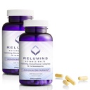 Relumines 1650mg L-Glutathion-Komplex mit Hyaluronsäure, Alpha Liponsäure, Rose HIPS, Vitamin E & Riboflavin, Antioxidans-Unterstützung, Haut Hydration & Wellness, Made in USA – 90 Kapseln x 2 Flaschen