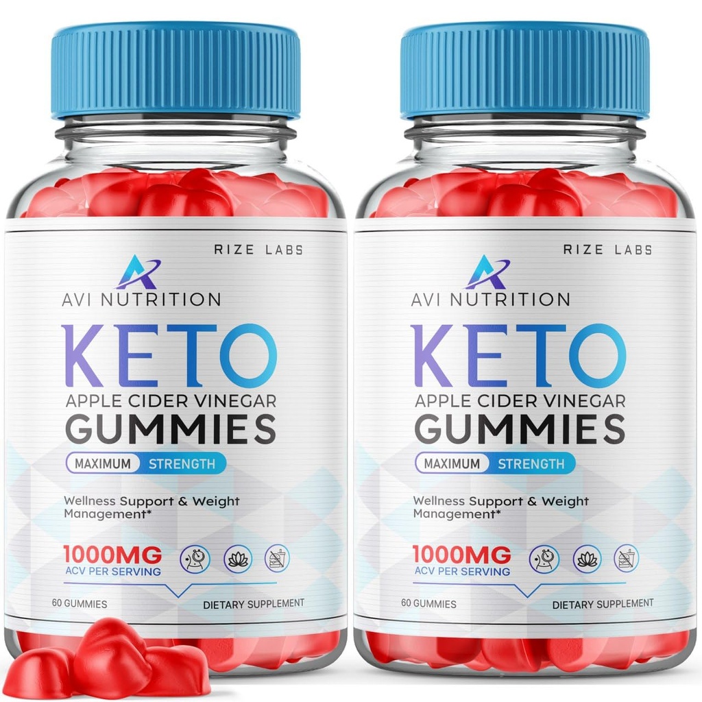 (2 Pack) Avi Nutrition Gummies kéto, Avi Nutrition Keto, ACV avancé perte de poids Gummy, Keto + supplément de vinaigre de cidre de pomme, Avi Nutrition pour stimuler le métabolisme, AviNutrition Keto ACV Gummies Avis (120 Gummies)