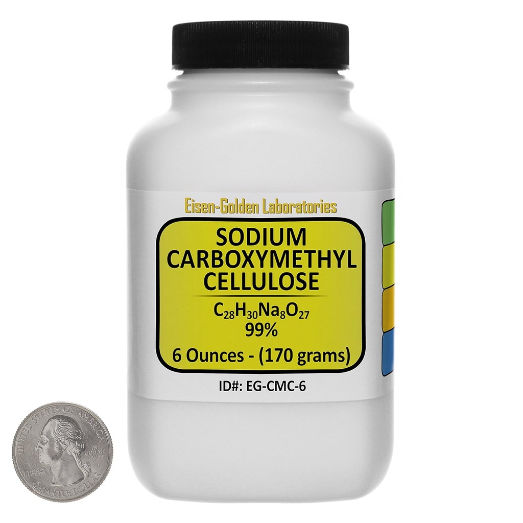 Natriumcarboxymethylcellulose [CMC] 99% Food Grad Powder 6 Oz in einem Space-Saver-Flasche