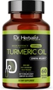 Dr. HERBALIST Curcumin olio capsule 1600mg - 60 capsule | Non-GMO | Fasting Absorbing | Vegetariano | Cold-Pressed | Alta potenza I AKA capsule Haldi (1 confezione: 60 capsule)