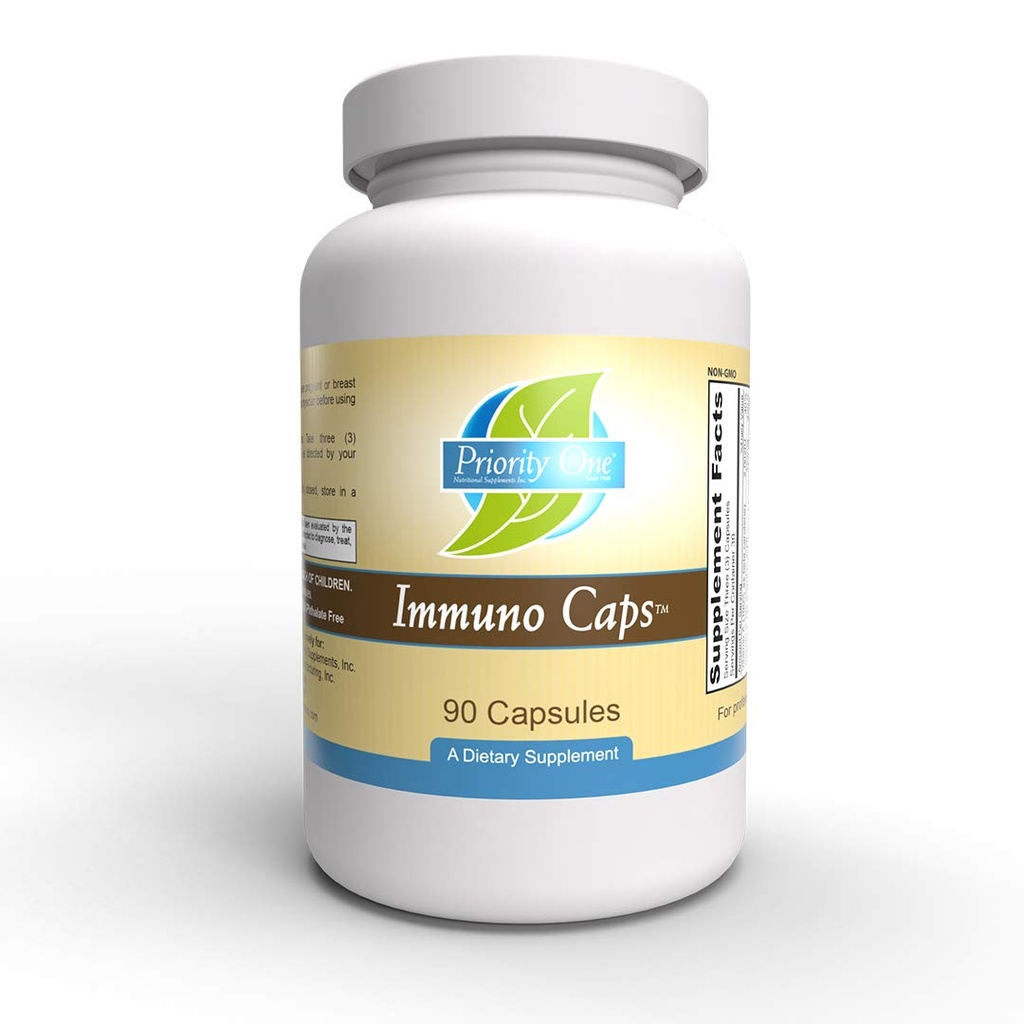 Priorité 1 Vitamines Immuno Caps 90 Capsules - Conçu pour soutenir la réponse immunitaire saine du corps sous forme de capsule.*