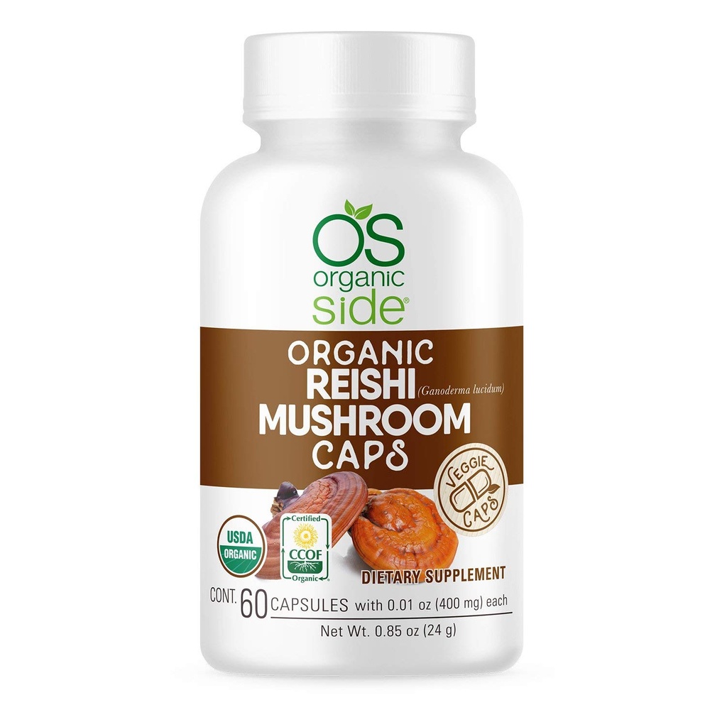 | Reishi Mushroom Capsule | 60 Vegan Adaptogen Capsule per Supporto Immune & Stress Relief | USDA Certified, Non OGM, Natural Wellness Supplement