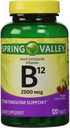 Nur 1 IN PACK Spring Valley Fast-Dissolve Vitamin B12 2500 Mcg, Metabolismus-Unterstützung, 120 Tabletten Kirschgeschmack