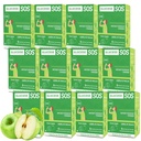Glucose SOS Glucose Pulver-Packets mit natürlichem Dextrose, Schnellabsorption Das löst sich sofort in Ihrem Mund mit kein Wasser benötigt, grüner Apfel 72 Servierungen