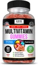 Kaya Naturals Adult Multi Vitamin Gummy, Biotin, Vitamin A, C & E, einschließlich Zink &Vitamin B-12, Folsäure, Erdbeeren Flavor | Glutenfreie Multivitamine Süße Erwachsene Gummis - 60 Gummis