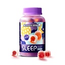 Schlafgummis für Erwachsene, mit Melatonin 3mg, L theanine, Ashwagandha, Glutenfrei, Sugar-Free, Erdbeeren Flavor 60 Count