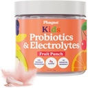Kinder Probiotische und Elektrolyte Pulver - Elektrolytpulver für Hydration, Verdauungs- und Immununterstützung - Probiotika mit essentiellen Mineralien - Elektrolyte Pulver Kein Zucker für aktive Kinder