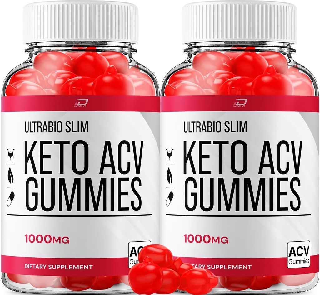 Ultra Bio Slim Keto Plus ACV Gummies Integratore alimentare - UltraBio Slim Keto Apple Cider Vinegar Gummies Recensioni, Massima resistenza BioSlim Gummies per la gestione avanzata del peso (2 Pack - 120 Gummies)