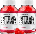 Ultra Bio Slim Keto Plus ACV Gummies Integratore alimentare - UltraBio Slim Keto Apple Cider Vinegar Gummies Recensioni, Massima resistenza BioSlim Gummies per la gestione avanzata del peso (2 Pack - 120 Gummies)