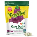 MegaFood Kids One Daily Multivitamin Soft Chews - Kinder Vitamine mit Vitamin B, Vitamin C, Vitamin D & Vitamin E - Alter 4+, Vegetarisch, Hergestellt ohne 9 Lebensmittel Allergene - Trauben Geschmack - 30 Chews
