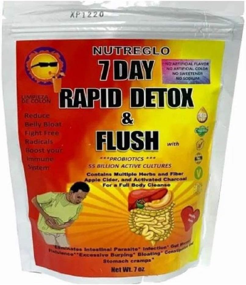 Nutreglo 7 Day Rapid Fiber Full Body Detox & Cleanse | Alle natürlichen, gesunden, ganzen Körper Multifaser-Formel für Männer & Frauen | Made in USA