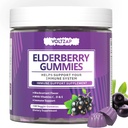 Supplément de soutien pour les Immunes de la mûre aînée: Vitamine C et zinc fournir un soutien antioxydant sans gluten 130 Gummies