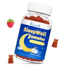 Schlafgummis für Erwachsene und Kinder - Sugar Free Melatonin Gummis mit 7,5 mg Melatonin Per Gummy, Magnesium, L-Theanin, Vitamin B12, Vegetarisch - Raspberry Flavor
