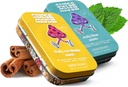 SuperMush Daily SuppleMint - 2 Flow & Focus Mints + 2 Creativity & Connection Mints - Mushroom Mint Supplements - Lions Mane, Cordyceps und Reishi Mixed Mushrooms