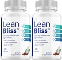 Lean Bliss Pillen, Lean Bliss Bewertungen, Lean Bliss Erweiterte Formel Pillen, Lean Bliss Alle natürlichen Formel Ergänzung Kapseln, Lean Bliss Gesunde Gewichtsunterstützung (2 Pack - 120 Kapseln)