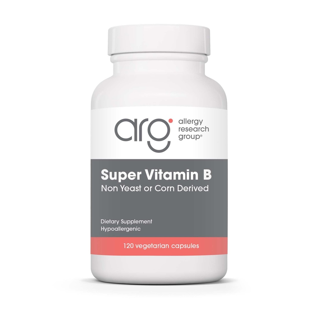 Allergy Research Group Super Vitamin B Supplement - B Vitamin Complex für Männer und Frauen, mit Vitamin B12 und B6, vegetarische Kapseln - 120 Count