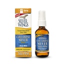 Percorso naturale Silver Wings Colloidal Silver - Extra Strength Liquid Immune Support Supplement- - 500ppm (2500mcg) - 2oz Spray