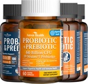 Optimal Gut Health Bundle per l'intera famiglia: 100 miliardi di Probiotici & 60 miliardi di Probiotici per Gut Digestive & Immune Health丨4 Pack