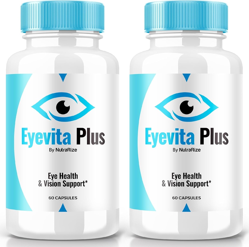 (2 Pack) Eyevita Plus - Supporto completo per la vostra vista, Eyevita Plus Advanced Eye Nutrition, Vitamine Occhiali, Tutti Natural Eye Health Formula, Eye Vita Plus Multivitamin Recensioni (120 capsule)