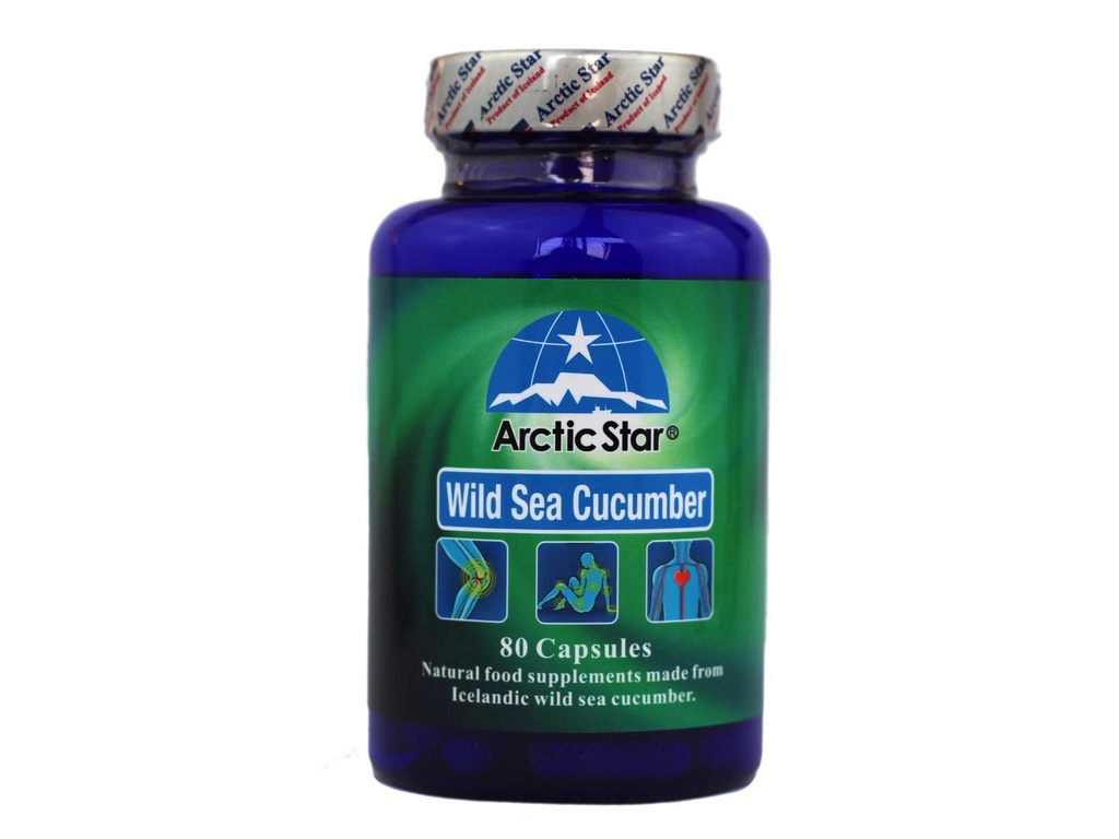 Arctic Star - Sea Cucumber Capsules - Natural Pure Iceland Atlantic Wild Caught Sea Cucumber Extract Supplement Pills - Joint Health t & Immune Health 400mg 80 Capsules/Bottle – eindeutig definiert胶囊