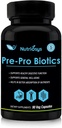 Pre e Probiotici per gli uomini | Supporta la salute digestiva, il bilanciamento del fegato e la funzione immunitaria | Prebiotici e Probiotici per le donne e gli adulti | Supplemento giornaliero pre probiotico – 90 capsule vegetali