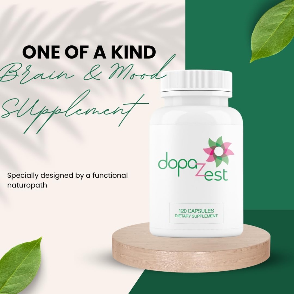 DopaZest- Supporto per Clarity Mentale, Cervello Covido e Schiuma Brain*. (120 capsule) 4 Pack