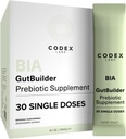 Prebiotici per la salute digestiva e il supporto del sistema immunitario – Fibre alimentari, Antiossidanti e Superfoods per Gut Barrier Strength & Gut Microbiome Balance | 30-Day Supply | Codex Labs BIA GutBuilder