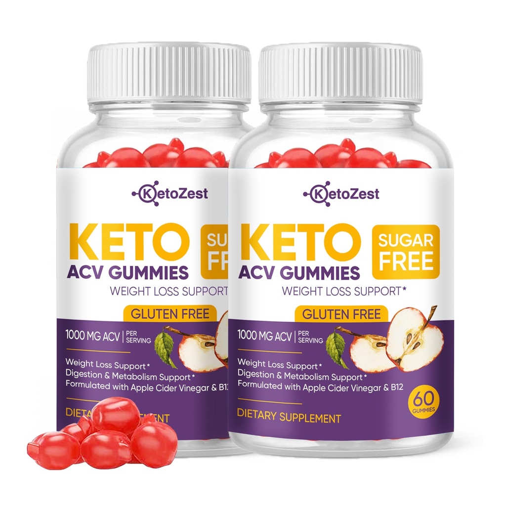 Keto Acv Gummies per la perdita di peso avanzata & Belly Fat Burn - Pro Active Super Apple Cider Vinegar Gummies - Rapid Fat Burner Diet Supplemento per gli uomini - Sugar Free & Gluten Free (1000MG)
