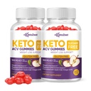 Keto Acv Gummies per la perdita di peso avanzata & Belly Fat Burn - Pro Active Super Apple Cider Vinegar Gummies - Rapid Fat Burner Diet Supplemento per gli uomini - Sugar Free & Gluten Free (1000MG)
