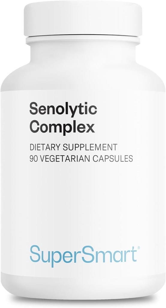 Supersmart - Complesso senolitico (Formula avanzata) - con Fisetin, Quercetin, Bromelain - Ingredienti brevettati - Supplemento senolitico | Non OGM & Gluten Free - 90 capsule vegetariane