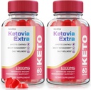 (2 Pack) Ketovia Extra Gummies - Ketovia Extra ACV Gummies, Ketovia ACV Gummies Advanced Weight Loss, Maximum Strength Supplement, Ketovia Keto + ACV Gummy, Keto Via Extra Recensioni (120 Gummies)
