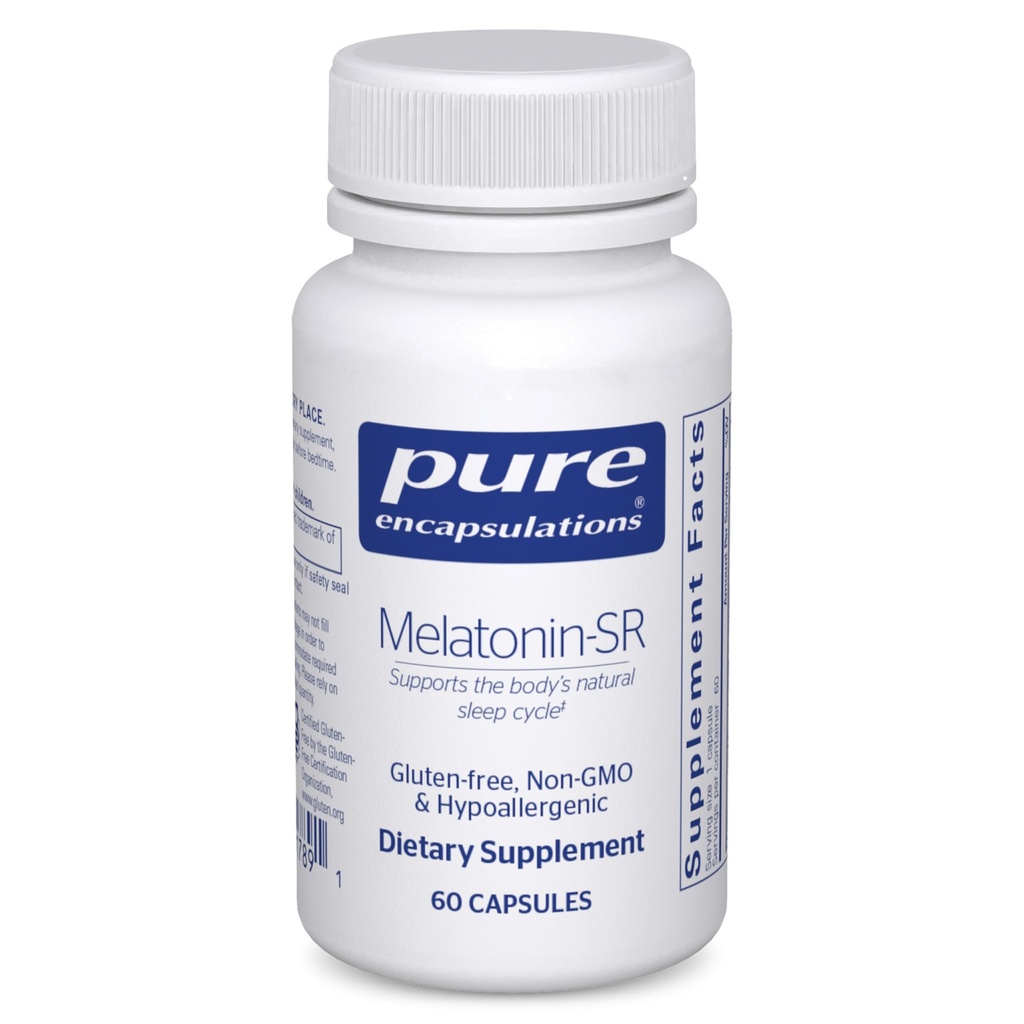 Pure Encapsulations Melatonin-SR - Extended Release Melatonin - Unterstützt Restful Sleep* - Sleep Supplement - Gluten Free & Vegan - 60 Kapseln