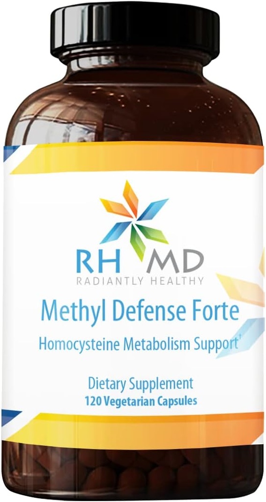 RHMD Methyl Defense Forte Homocystein Metabolismus unterstützen Nahrungsergänzungsmittel (120 vegetarische Kapseln)