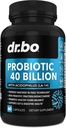 Probiotic 40 Billion CFU Supplement - Lactobacillus Acidophilus Probiotics for Women & Men Capsules - Glutenfreie Probiotika für Verdauungsstörungen mit Bifidobacterium, Plantarum, Paracasei, FOS