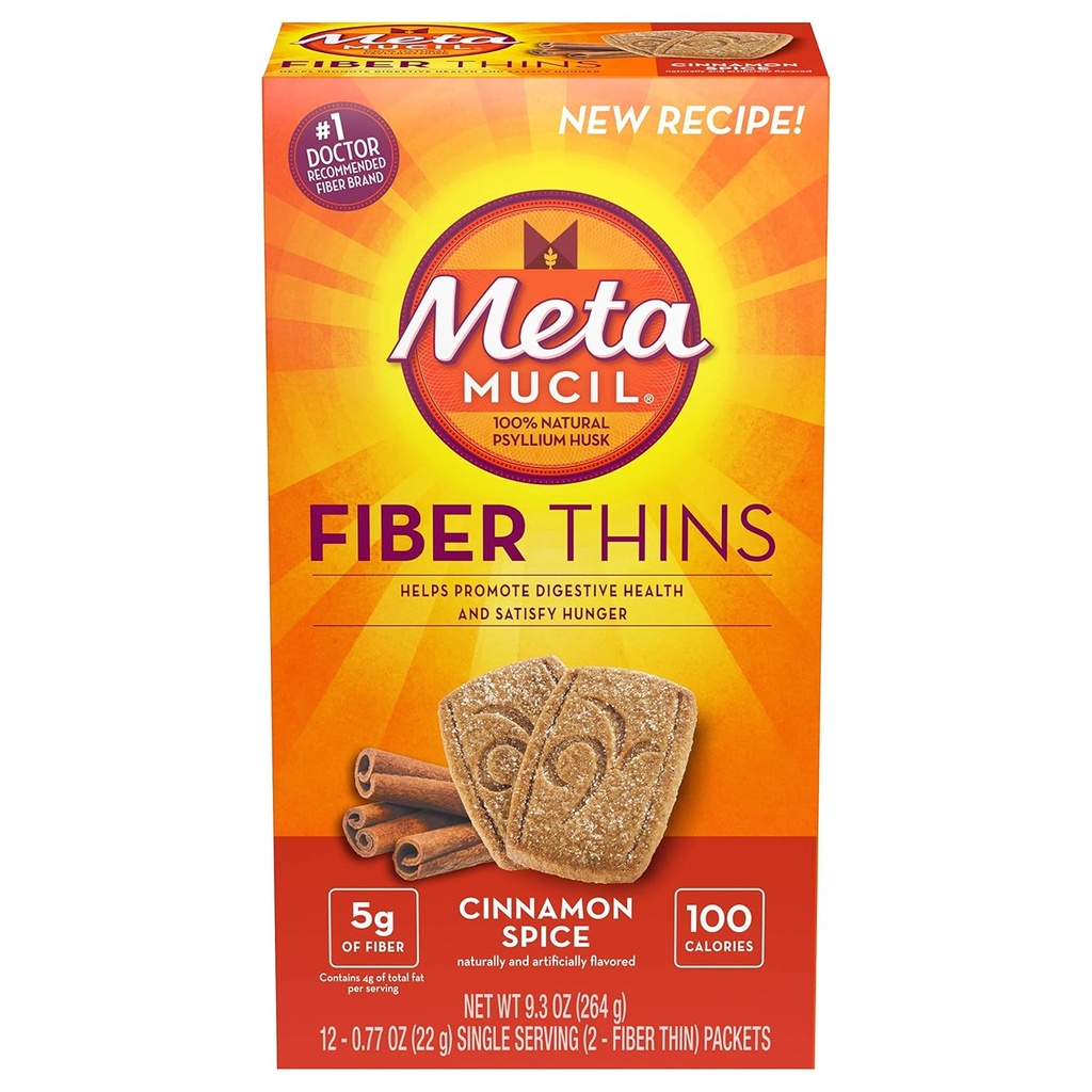 Metamucil Fiber Thins Zimt Gewürz - 12ct