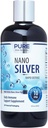 Pure Nano Silver Spray 16 oz Recharger la dose quotidienne de 10 PPM Immmune Supplément de soutien facile Absorbé Colloïdal Nano Silver Spray
