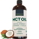 Viva Naturals Organic MCT Huile, 32 fl oz – MCT huile pour café, USDA biologique, non-OGM, Paleo certifié et Keto amical, soutient l'énergie et la clarté mentale