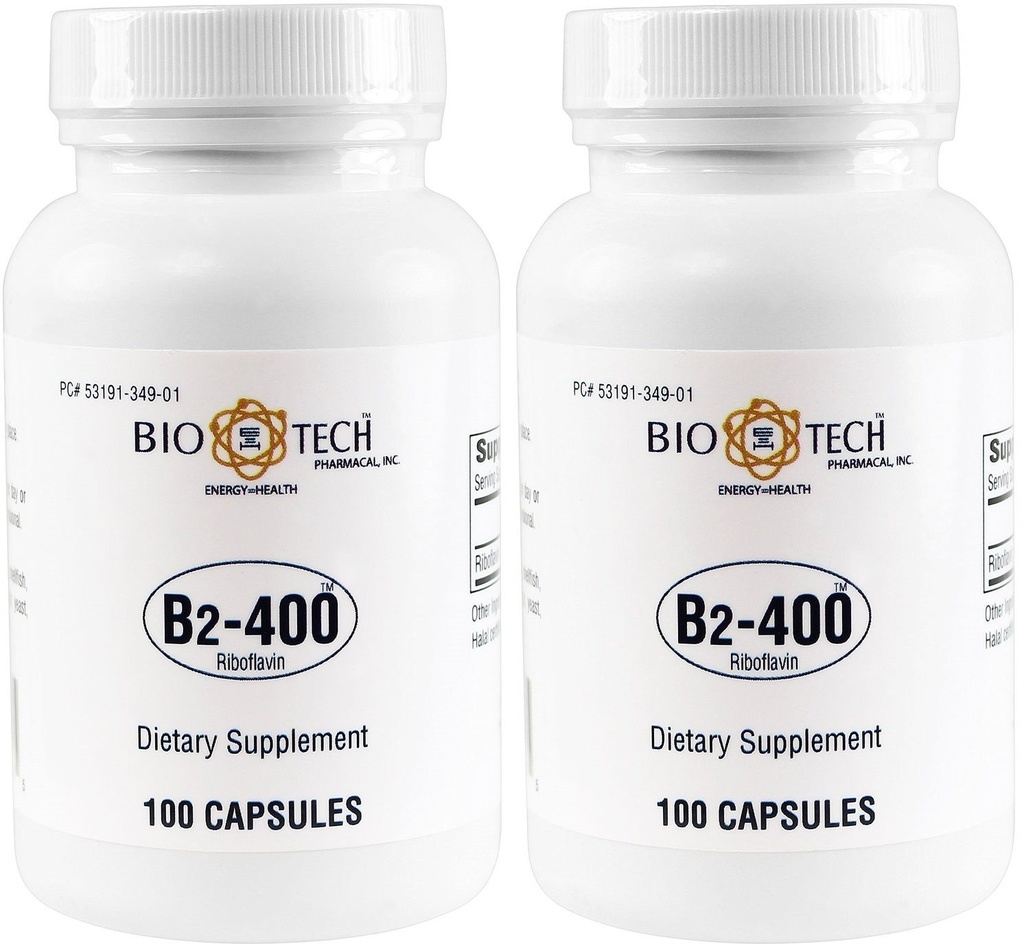 Biotech Pharmacal B2-400 Riboflavine 100 x 2